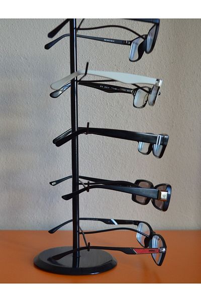 filamento Glasses Stand Organizer 5 Pieces Black