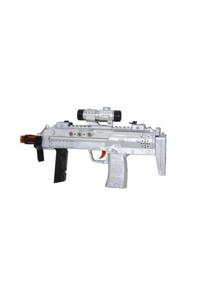 Tıfıl Toys King Of The Gun Poşetli Pilli Işıklı Silah 828 (GRİ RENK)