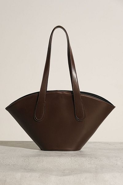 Çantacımstore Καφέ Γυναικεία Τσάντα Shopper - Δερμάτινη εμφάνιση