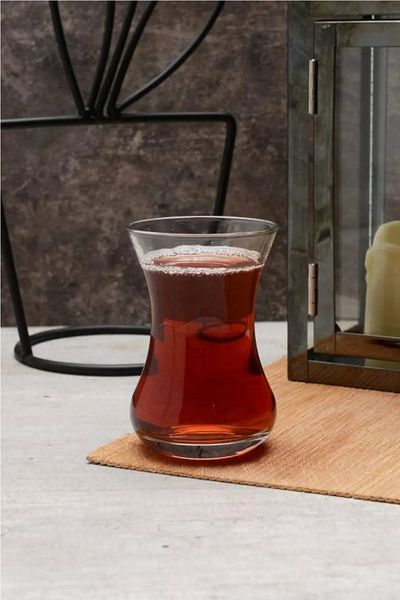 Paşabahçe Thin Waisted Plain Tea Cup 12 Pieces - 42381