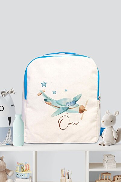 Lilabio İsme Özel 0-7 Yaş Erkek Çocuk Sırt Çantası Anaokulu Kreş Çantası