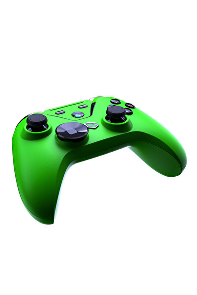 Pusat Clutch Titreşim Geri Bildirimli Çift Mod Kablosuz (bluetooth Ve 2.4 Ghz) Gamepad - Yeşil