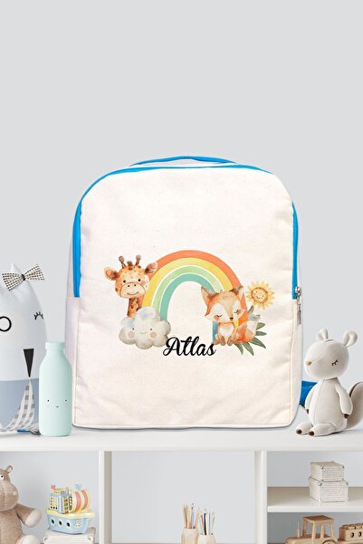 Lilabio İsme Özel 0-7 Yaş Erkek Çocuk Sırt Çantası Anaokulu Kreş Çantası