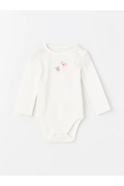 LC Waikiki LCW baby Crew Neck hosszú ujjú Baby Girl Snap Body 5db