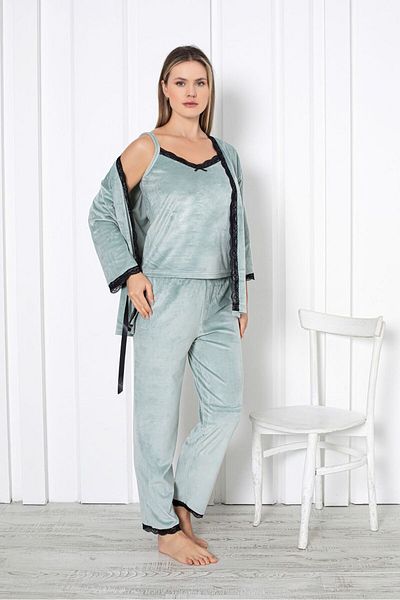 Asel Set pijamale și rochii pentru femei din catifea