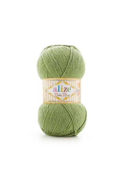 Alize 5 Τεμάχια Baby Best 485 Πράσινο 10% Μπαμπού - 90% Ακρυλικό (αντιπηκτικό Ακρυλικό) / 100 Gr - 240 M