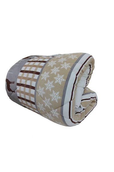 Merinos Comforter Double Duvet Set Deer Beige