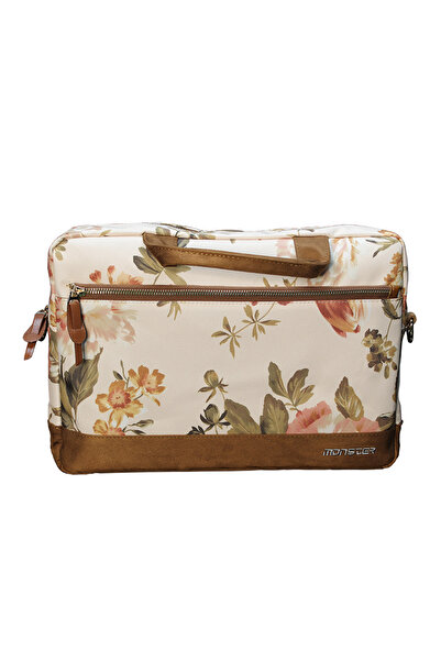 MONSTER Çiçek Desenli Askılı 14'' Notebook Çantası