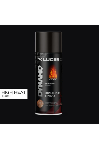 Kluger Dynamo Sprey Boya 506 Isıya Dayanıklı Siyah