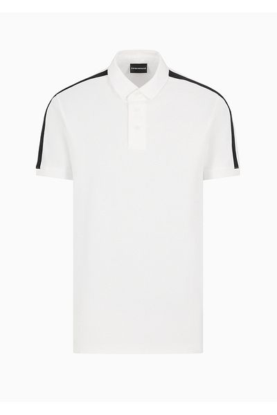 Emporio Armani Μπλουζάκι με λαιμόκοψη μάρκας Off Shoulder - Λεπτομέρεια λογότυπου 6D1F81 1JCYZ-0101
