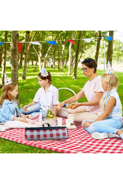 iyonk home Katlanabilir Oyun Halısı Piknik Bahçe Halısı Balkon Teras Hasır Ha...