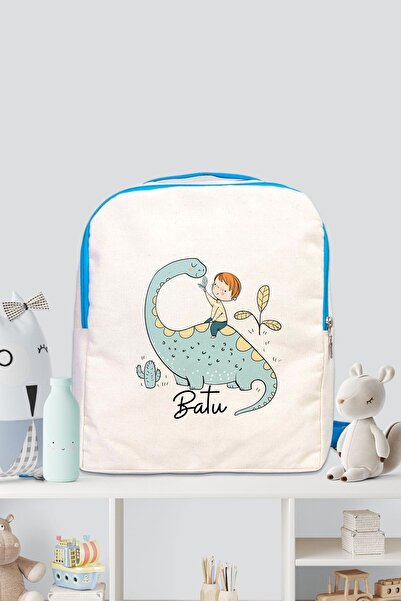 Lilabio İsme Özel 0-7 Yaş Erkek Çocuk Sırt Çantası Anaokulu Kreş Çantası