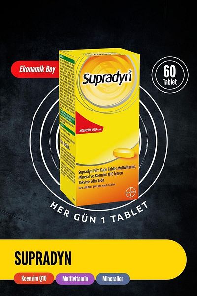 Supradyn Coenzyme Q10 and Multivitamin Mineral Set - 60 Film Covered Tablets