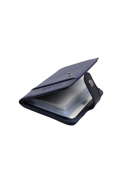 MKM MAN Letra-leather Looking Wallet with Transparent Inside Card Holder & Card Holder Upright Model