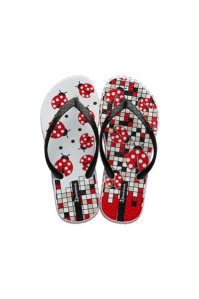 İpanema Red and White Children's Slippers - Flip Flops, II Model - 25/36