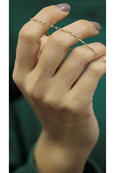 DİAMİNE PIRLANTA 14 Ayar Altın Ince Ataç Bileklik