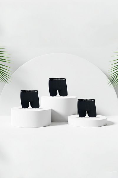 FRANCO RENZO Ανδρικό 3-Pece Premium Box Lycra Boxer