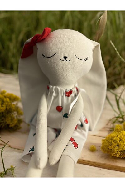 Fiyonka Kiraz Kız Bebek Uyku Arkadaşı - Kız Çocuk Hediyesi ve Bebek Hediyesi