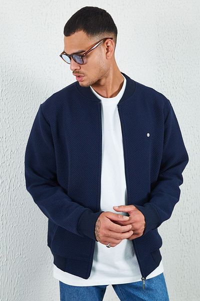 Manche Zippered Side Pocket Bomber
