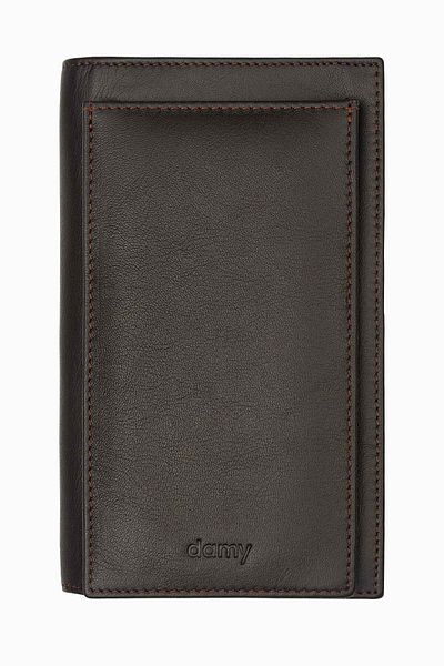 DAMY Men's and Women's Note Holder Leather Card Holder - 709