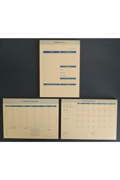 DEFTERSAN Set planificator lunar săptămânal zilnic 17x24 50 coli