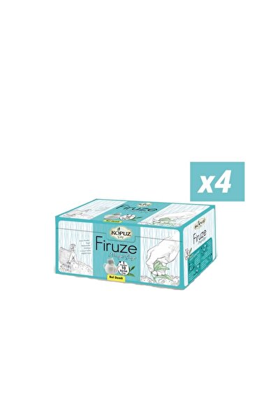 Kopuz Çay Firuze Premium 450gr Demlik Süzen 15gr X 30 Adet 4'lü Poşet Mayıs Çayı