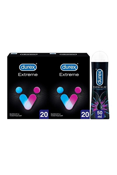 Durex Extreme li 40’lı Prezervatif + Extreme Jel