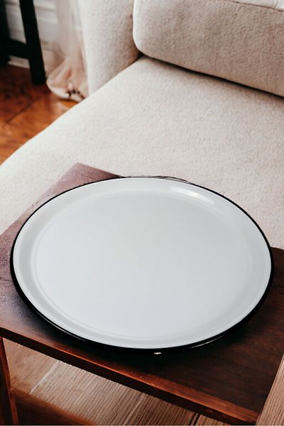 İnci Emaye 70No Enamel Sini Tableware, Food Presentation Tray, Floor Table Zinc ~68 cm