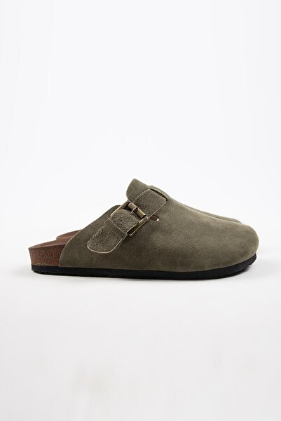 Krahe Sergio Men - Παντόφλες Sabo από γνήσιο δέρμα Khaki