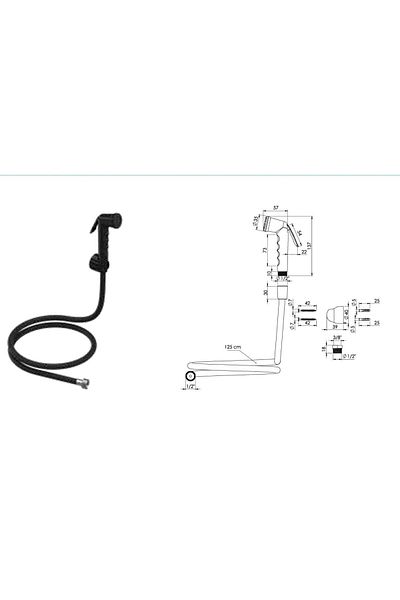 İZYAPI Trace Structure Bidet Black