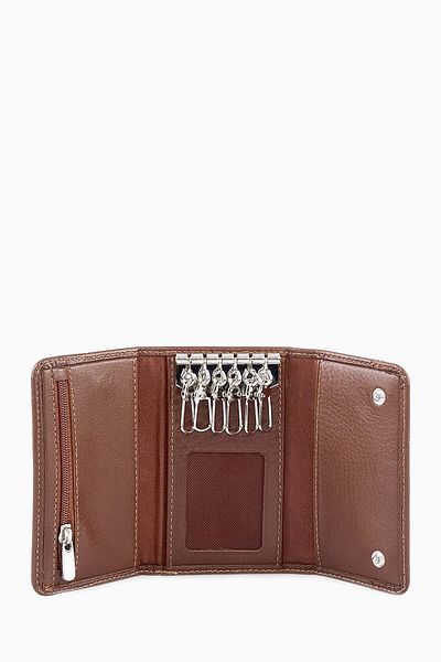 DAMY Women's Leather Wallet and Keychain - Men's Card Holder 703