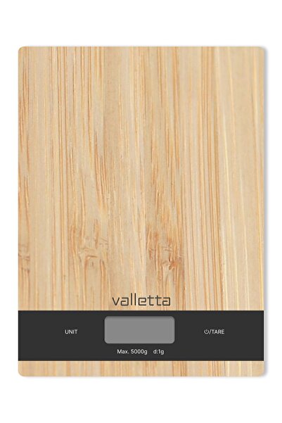 valletta Manakin Pil Hediyeli Bambu Dijital Ekranlı Elektronik Hassas Mutfak ...