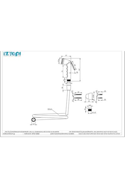 İZYAPI Trace Structure Bidet Black