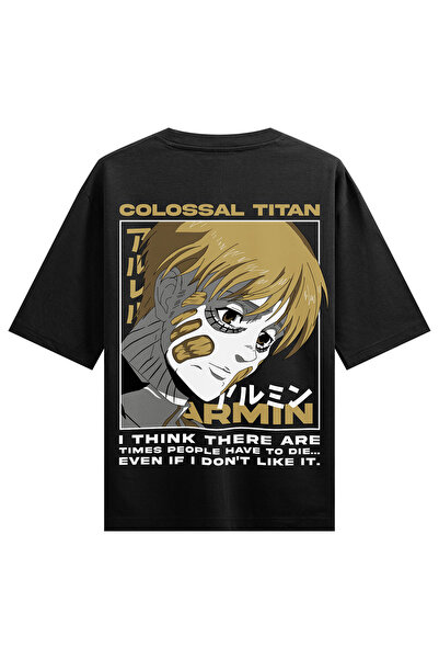 Freeyez Μπλουζάκι Unisex Oversize με στάμπα Anime Attack On Titan Armin