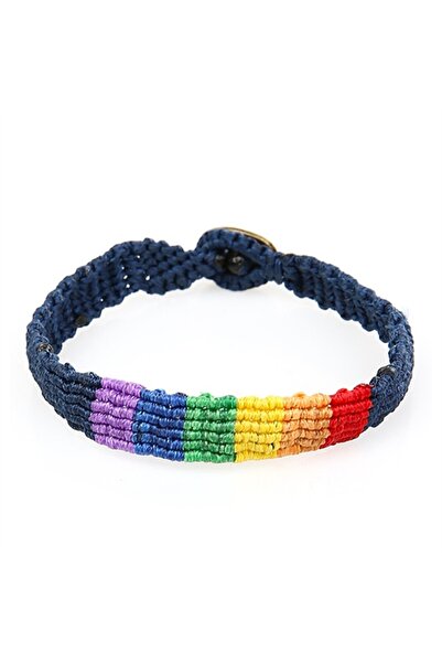 Navy Blue Rainbow Bracelet