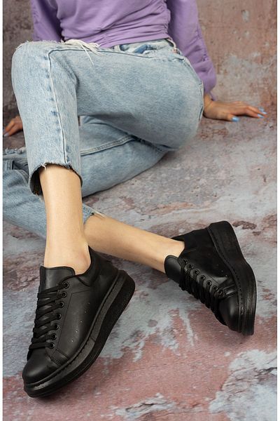 Three Bross Adidași ortopedici casual - pantofi sport alb-negru