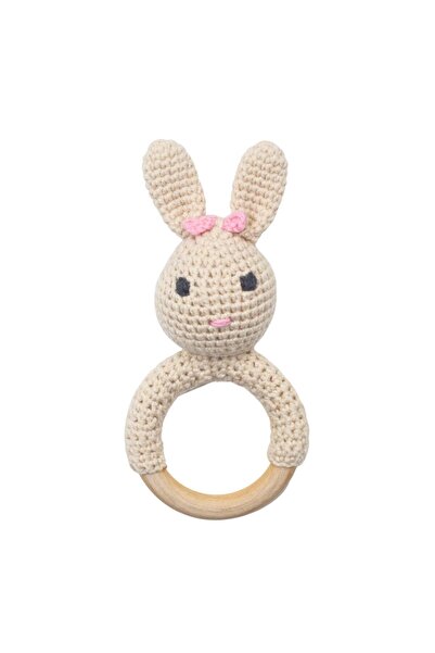 Ecru Amigurumi Rabbit Teether