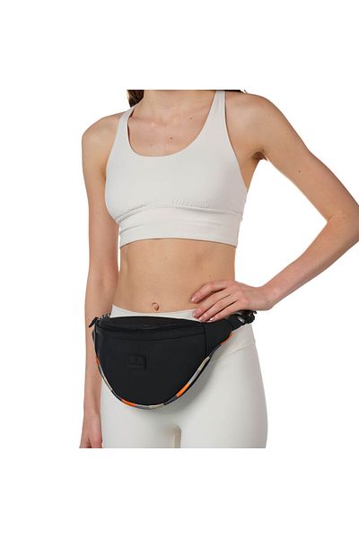 Happy-Nes La Superba Black Waist and Shoulder Bag
