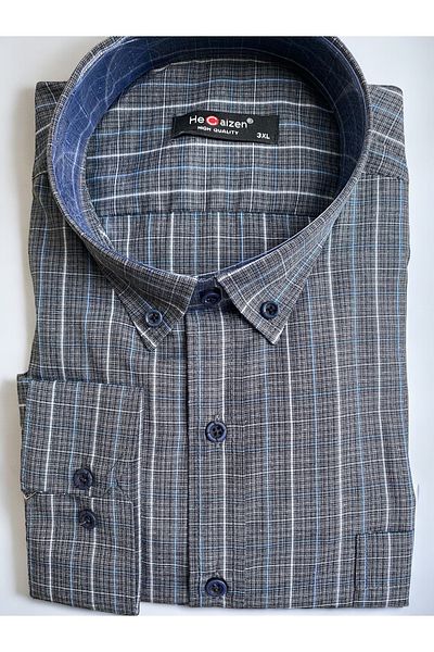 He Caizen Large Size Seasonal Classic Men's Shirt
