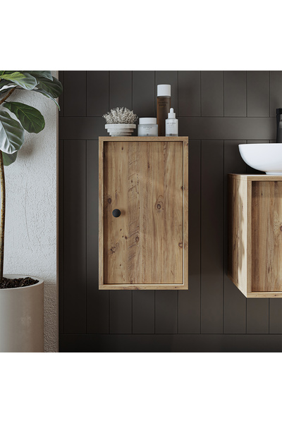 ROOMART Banyo Dolabı Mat Mdf 60 X 35 Cm Banyo Boy Dolabı