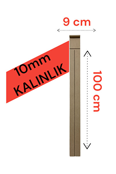 varje Dekoratif Duvar Paneli ( 9 X 100 Cm ) Boyanabilir Ahşap 10 Mm Ham Mdf D...