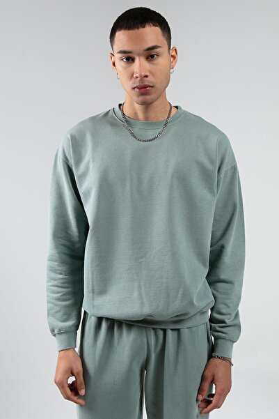 Yıkamalı/eskitme/soluk Efektli Basic Kalıp L Örme Sweatshirt| Eeu100278852-8852
