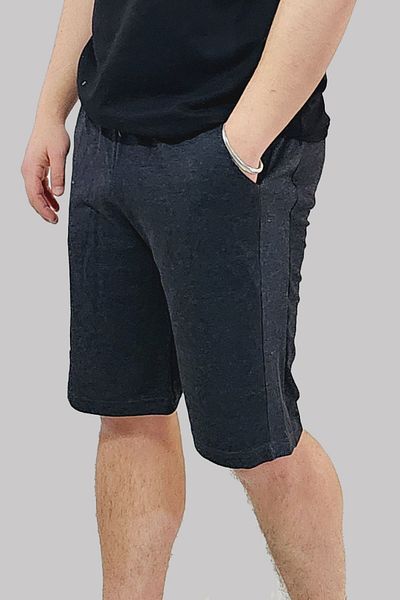 wingetstar Anthracite Colored Classic Cotton Striped Shorts
