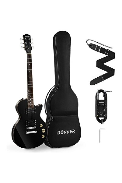 Genel Markalar DLP-124B LP Elektro Gitar Paketi (Siyah)