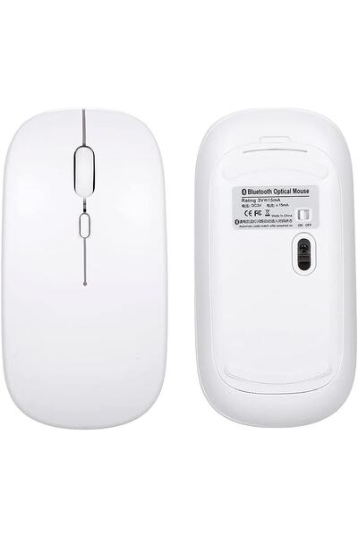 TECHNOM Tüm Cihazlara Uyumlu Akıllı Taşınabilir Şarj Edilebilir Kablosuz Bluetooth Klavye + Mause