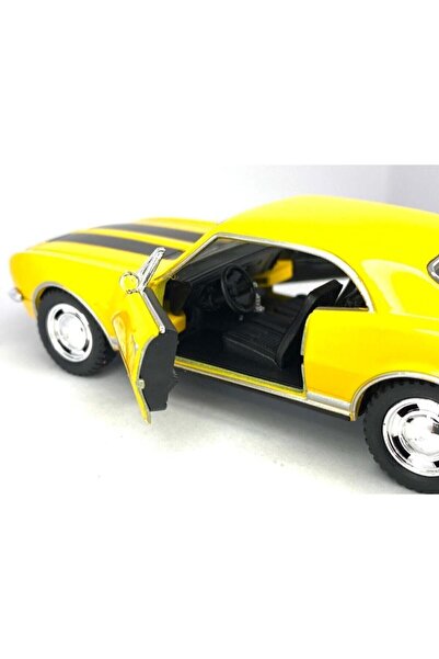 Kinsmart 1967 Chevrolet Camaro Z/28 (şeritli) - Çek Bırak 5inch. Lisanslı Model Araba, Oyuncak Araba 1:37
