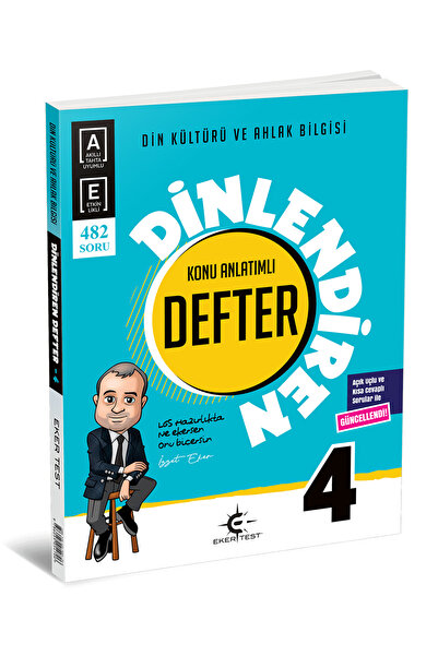 Arı Yayıncılık Eker Test 4 Sınıf Din Kültürü Dinlendiren Defter