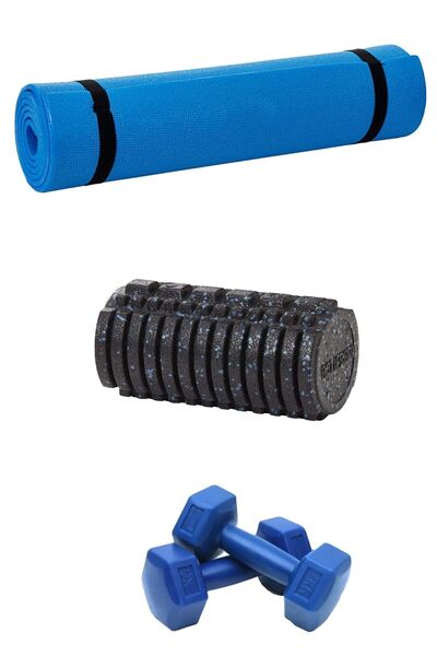 Tosima Σετ γυμναστικής με μαξιλάρι πιλάτες και ρολό αφρού 7 χιλιοστών και σετ...