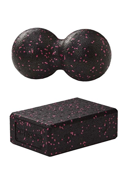 Tosima Yoga Blok Ve Fıstık Masaj Topu Seti Yoga Bloğu Ve Dual Roller Seti Egzersiz Seti