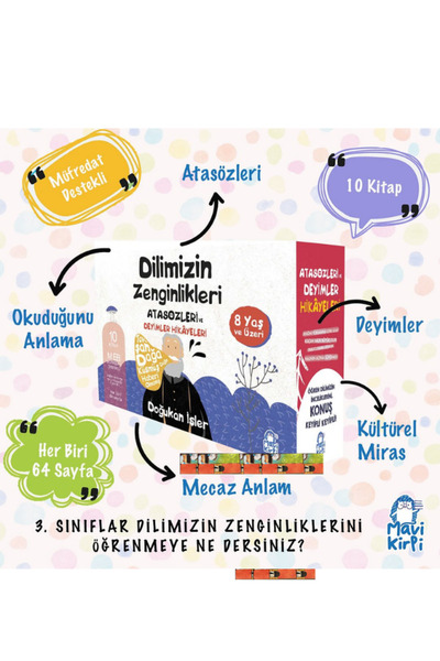 Mavi Kirpi Yayınları 3.sınıf okumalar-Dilimizin Zenginlikleri: Atasözleri ve ...
